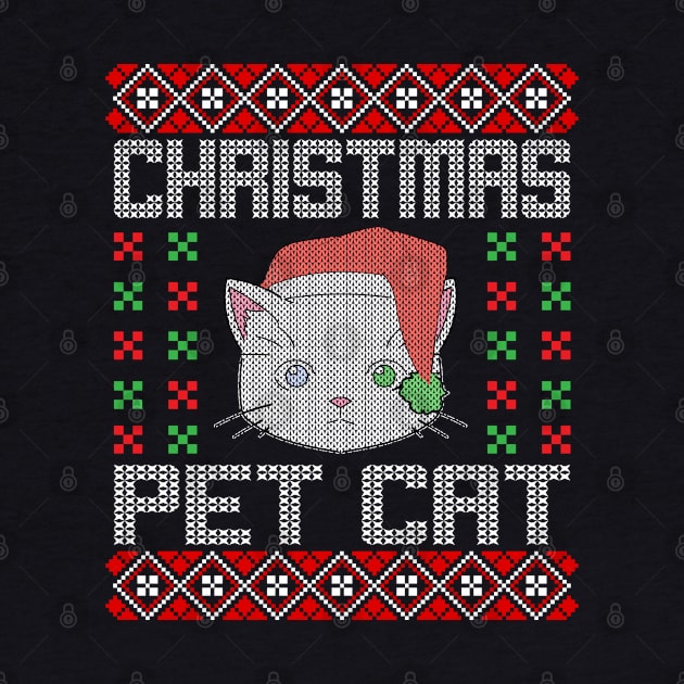 Christmas Pet Cat Ugly Christmas Sweater by MZeeDesigns